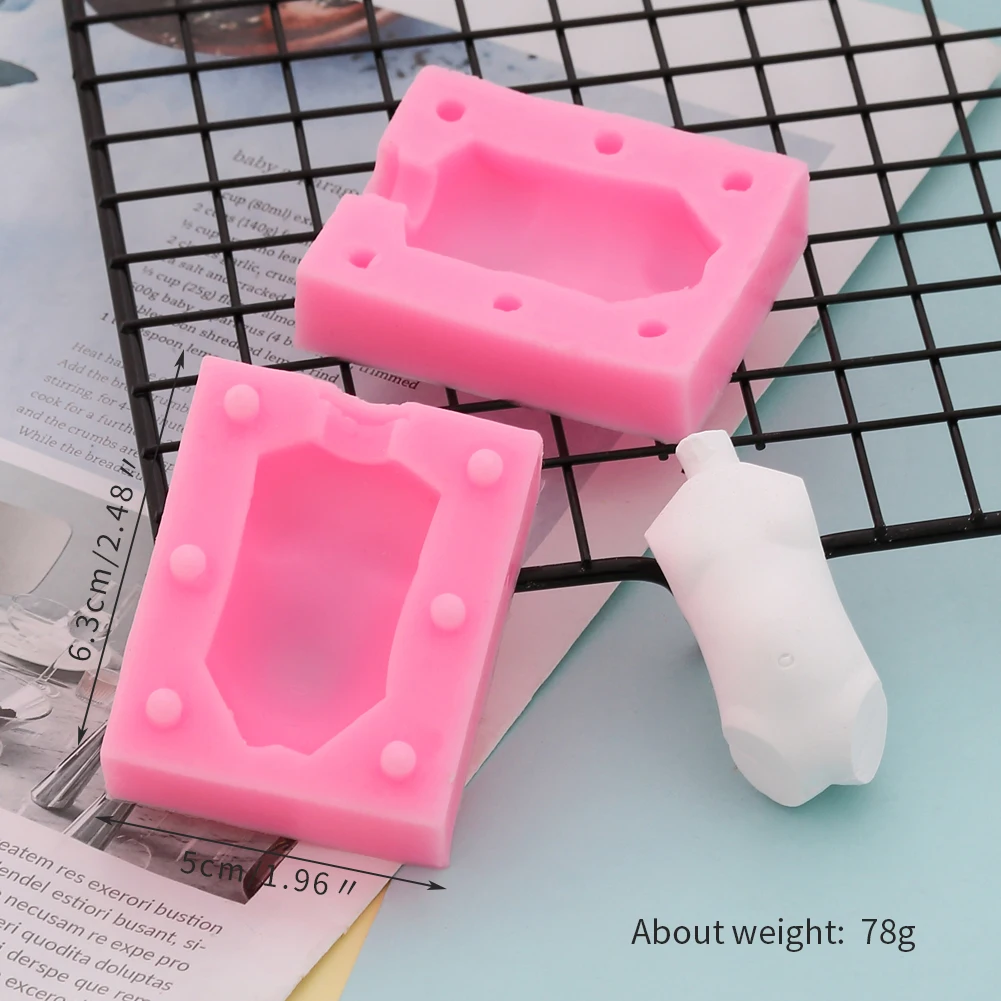 Кукла средства ухода за кожей 3D силиконовая форма для фонданов, шоколада для декорирования торта глины пресс-форма для мужские и женские DIY Инструменты для выпечки для свадьбы