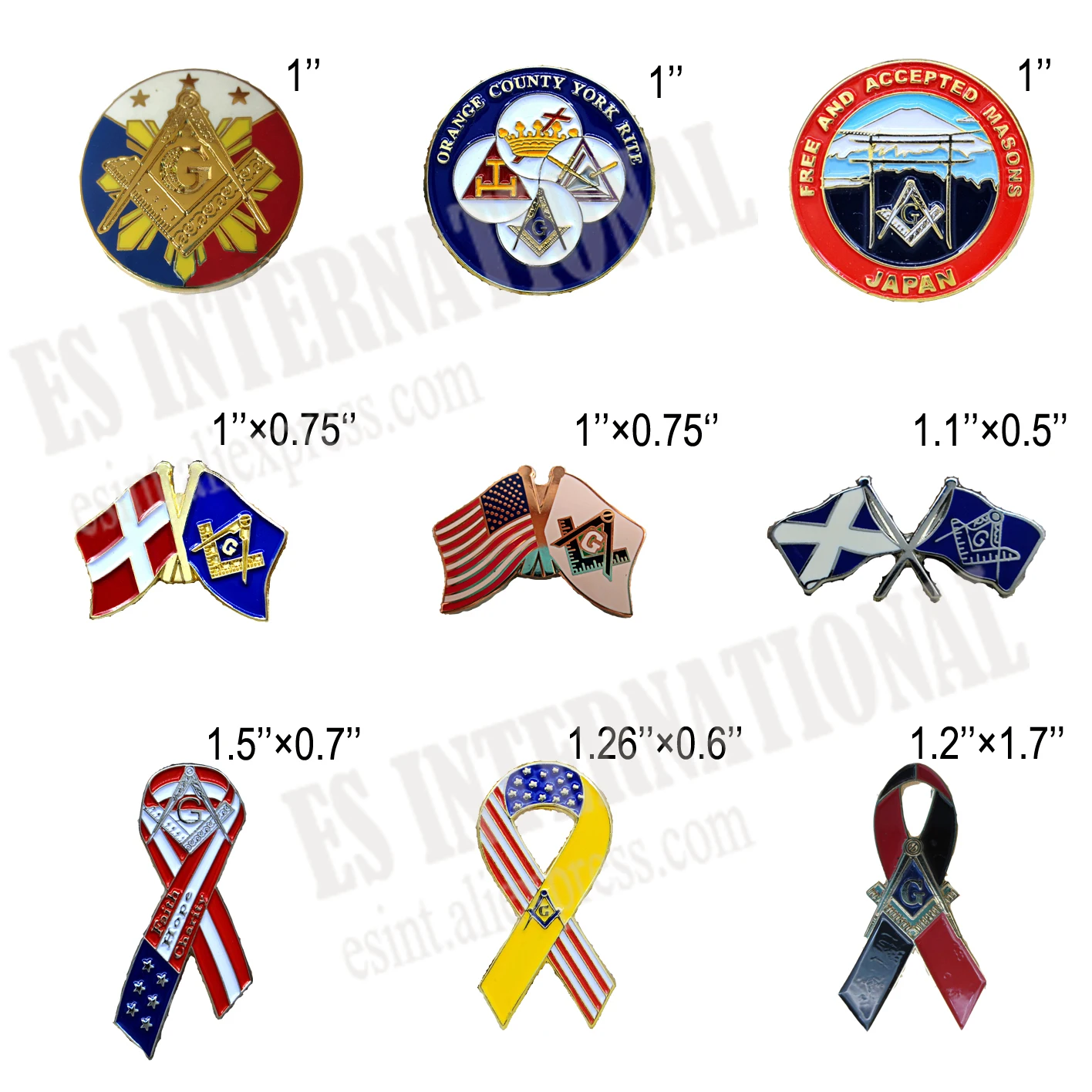 Продажа в розницу масонские значки на лацкан металлическая нашивка масон