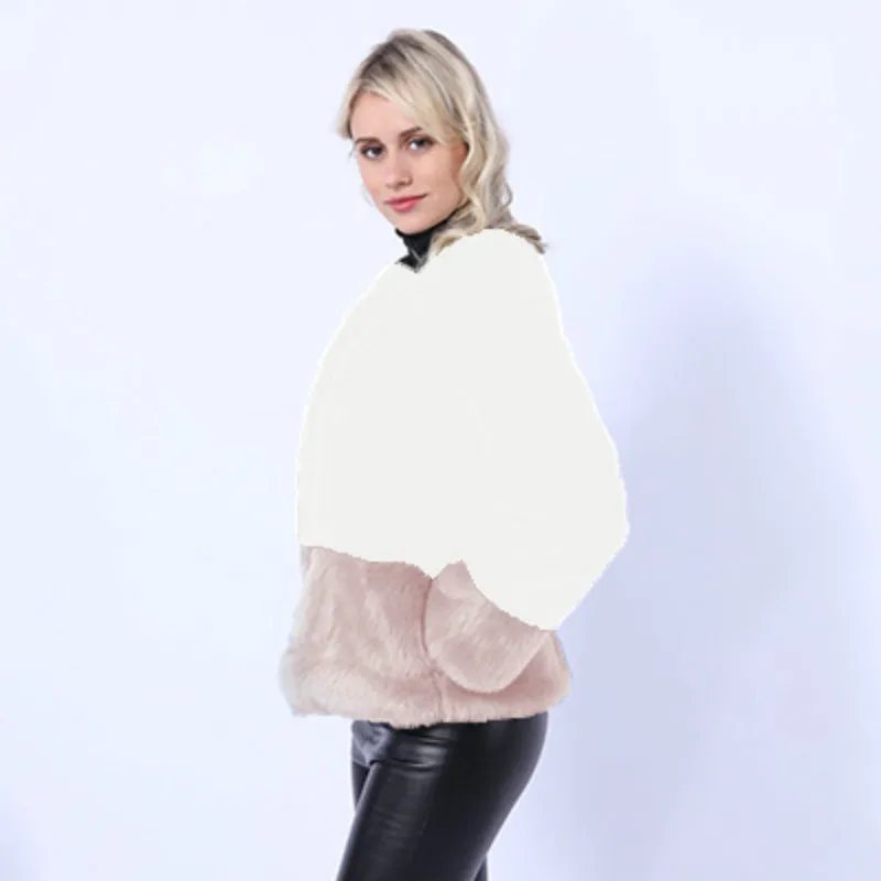 Женское пальто из искусственного меха новинка зимы 2019 модная теплая Женская