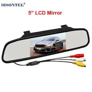 Цветной ЖК-монитор заднего вида, 4,3 и 5 дюймов, с 2 видеовходами