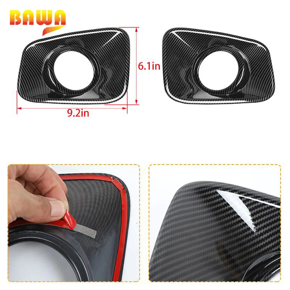 

BAWA Lamp Guard For suzuki jimny Front Fog Lights Cover Decoration ABS Stickers Accessories For suzuki jimny 2019 2020+
