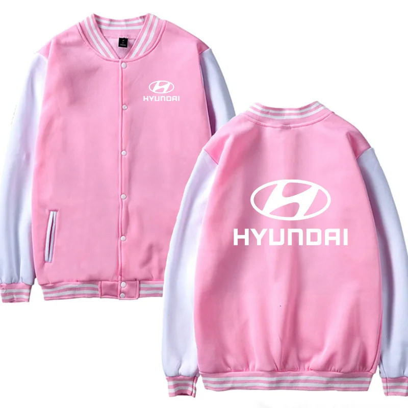 Мужская бейсбольная куртка для Hyundai с принтом логотипа автомобиля Повседневная