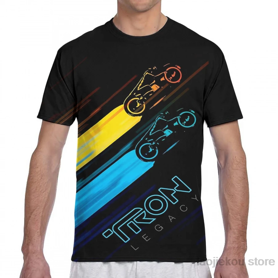 LightBikes Tron Мужская футболка женская с принтом модная для девочек топы мальчиков