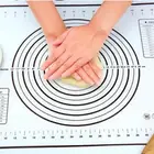 Нескользящая Гибкая кухонная доска разделочный блок доска для мяса кухонный инструмент приспособление для приготовления пищи Платиновый силикагелевый коврик