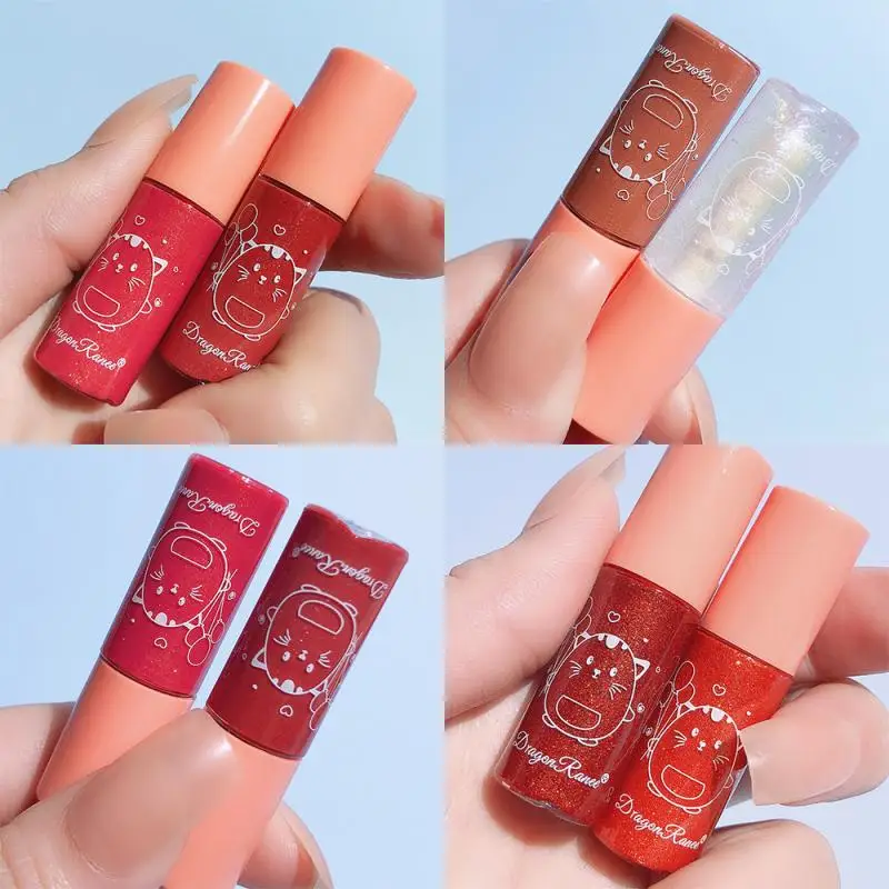 1 шт. бархатный Блестящий глазурь для губ Гладкий Водонепроницаемый