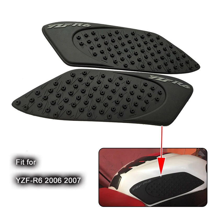 Для Yamaha R6 2006 2007 YZF-R6 мотоциклетные Нескользящие наклейки 3m тяги Танк Pad Сторона