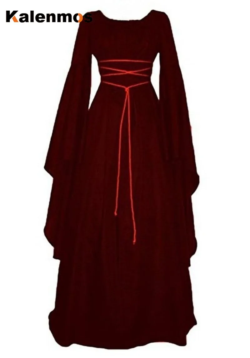 Платья на Хэллоуин для женщин средневековый дворец маскарадные костюмы Карнавал