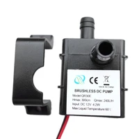 high performance qr30e dc 12v 4 2w 240lh flow rate cpu cooling car brushless water pump waterproof brushless pump