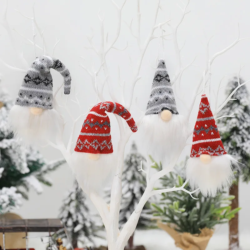 

4pcs Holiday Gnome Handmade Swedish Christmas Plush Toy Elf Decoration Ornaments Thanks Giving Day Gifts for Home Decor Gifts