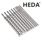 Электрическая дрель HEDA 10-30 мм SDS Plus, длина 350 мм, молоток поперечного типа, карбид вольфрама, Кирпичные сверла для бетона