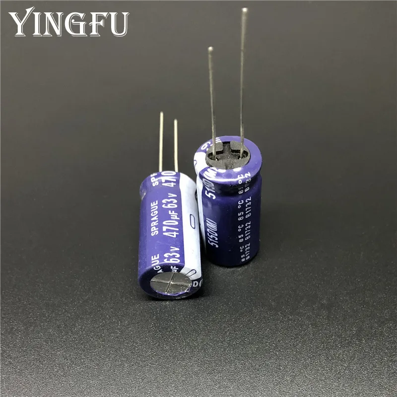 5 шт. 470 мкФ 63V SPRAGUE 515D Серия 13x25 мм 63V470uF высококачественный аудио конденсатор