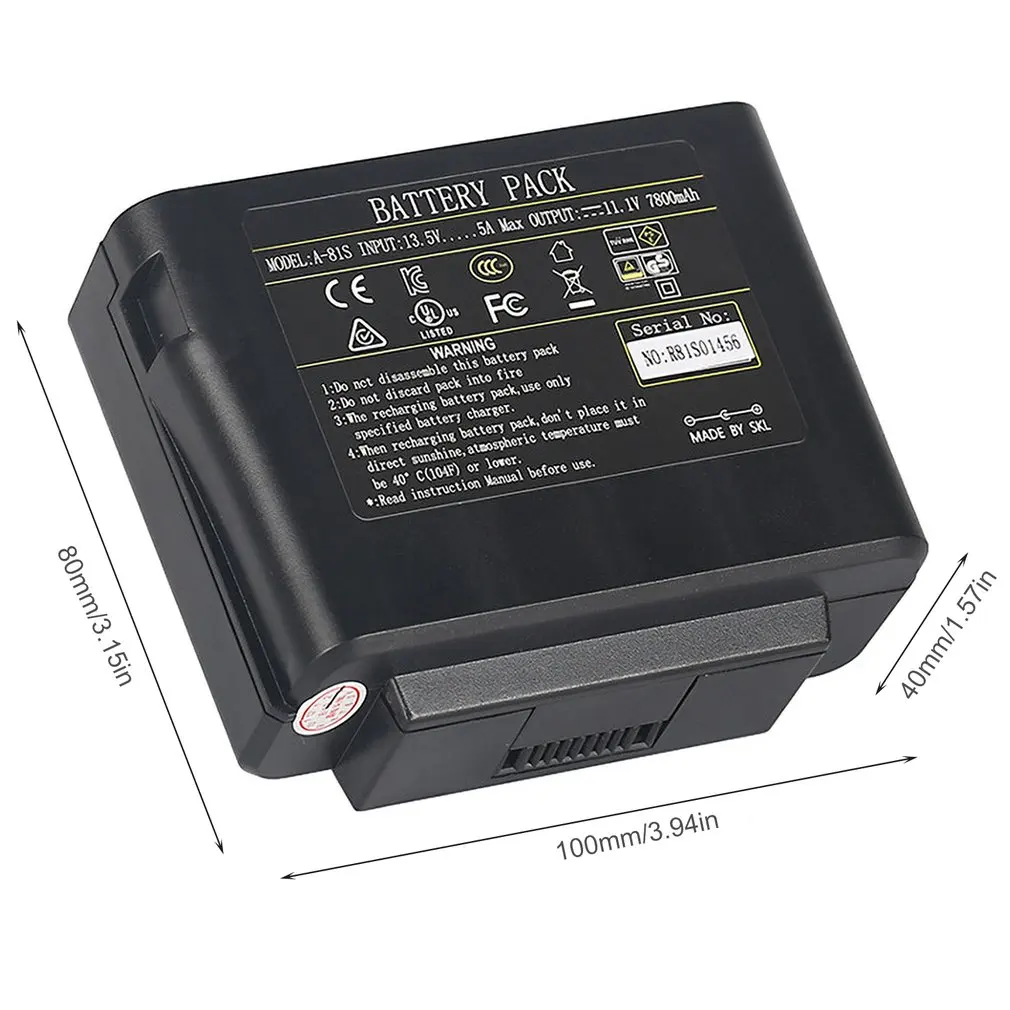 Portable Fiber Fusion Splicer Battery A-81S FS-60C FS-60F Melt Machine Hot 7800mAh Large Capacity | Инструменты