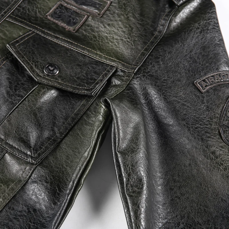 

Nuevo Otoo Invierno Chaqueta De Cuero De Los Hombres De Cuello De Lavado 2020