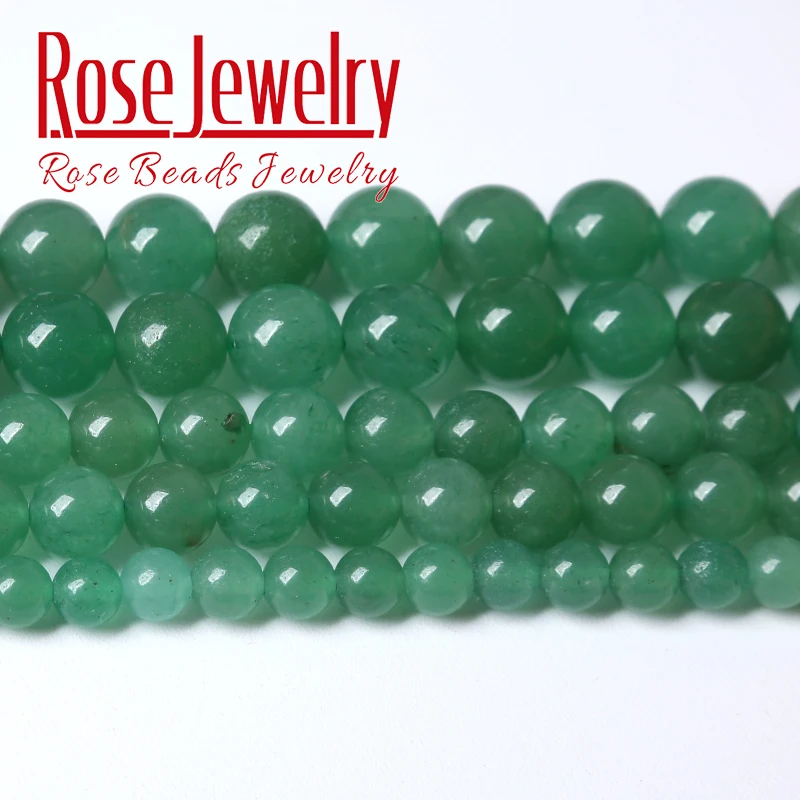 Wholesale Natural Green Aventurine Jades Stone Round Beads Loose Spacer Beads For Jewelry Making DIY Bracelets 4 6 8 10 12mm 15 green aventurine natural stone beads minerals round loose beads for jewelry making ball beads 4 6 8 10 12mm pick size 15strand