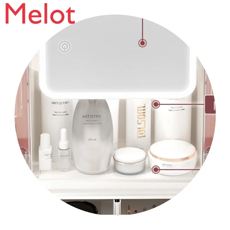 

Light Desktop Dressing Beauty Makeup Fill Light Storage Box Integrated Internet Celebrity Bedroom and Household Female