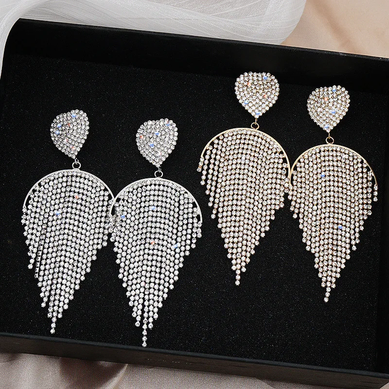 

Женские серьги-подвески, эффектные серьги-подвески, свадебные украшения