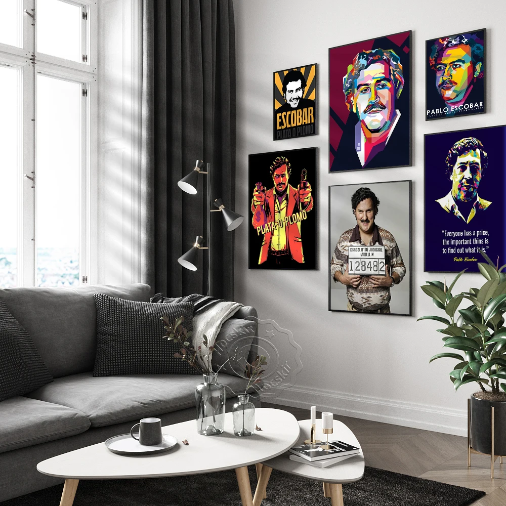 Постер с Пабло Эскобаром настенный художественный декор печатный постер
