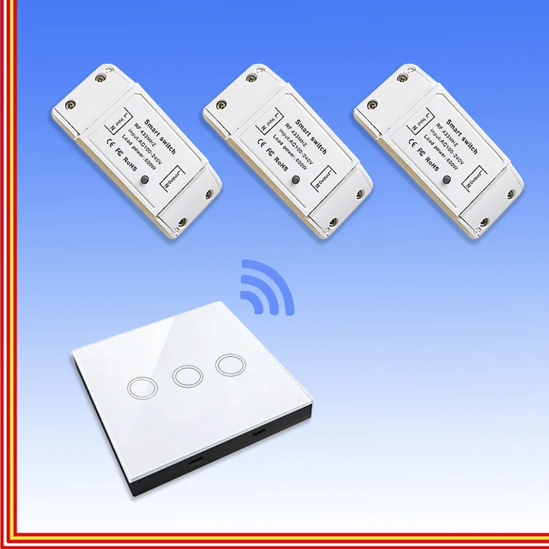 Беспроводной тактильный переключатель дистанционного управления 433 МГц