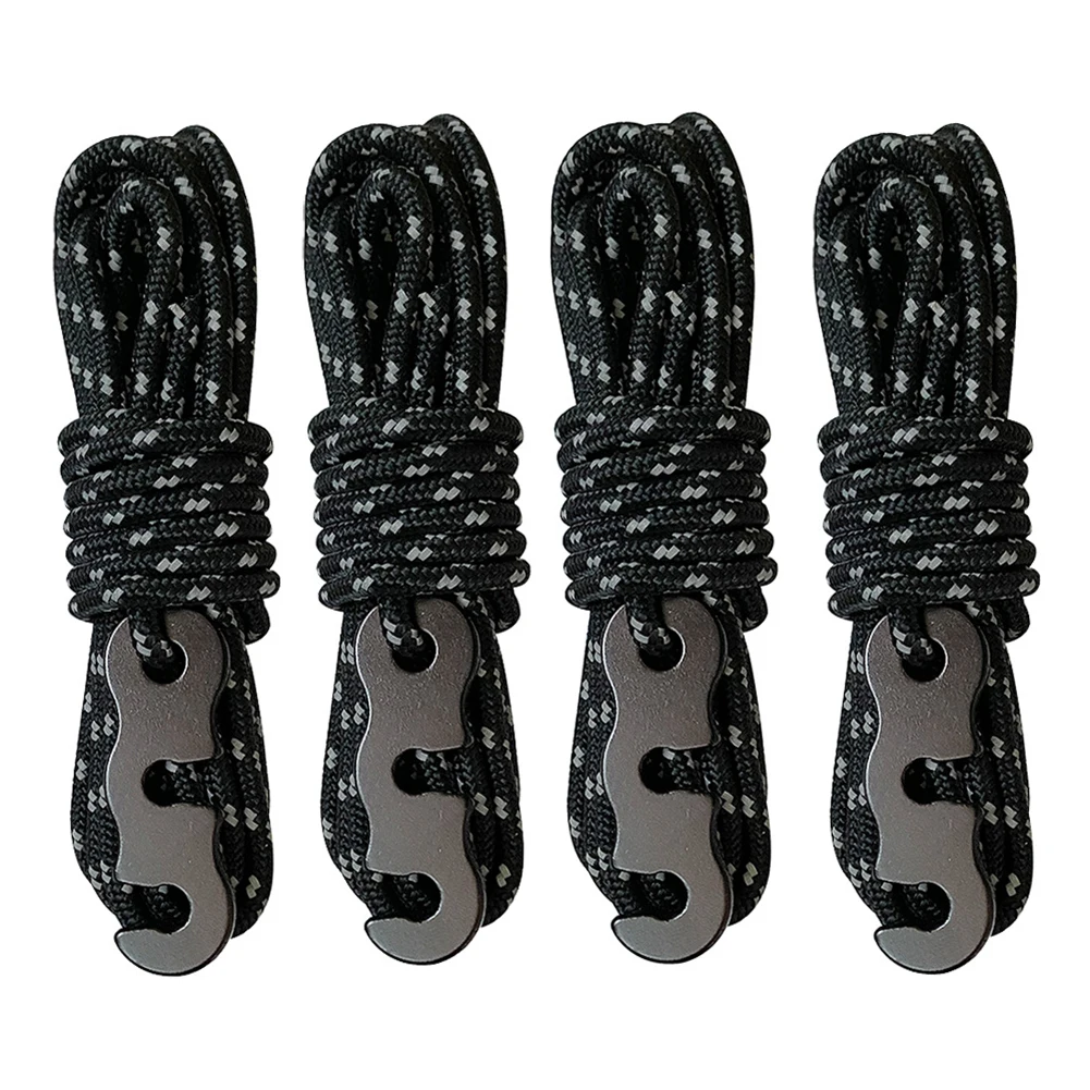 

Wind Rope Buckle Fastener Stopper Wind Rope with S-Shaped Hooks Outdoor Camping Hiking Tent Wind Rope Buckle 4pcs