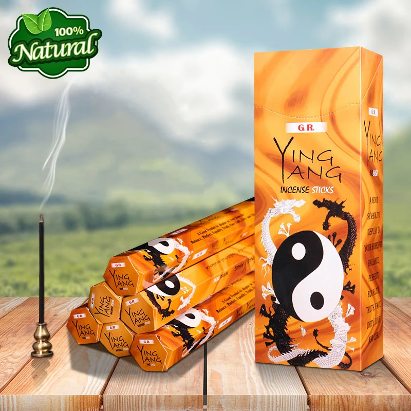 

GR YingYang Aroma India Incense Sticks,Aromatic Indoor Fragrance For Home Living,Relaxing,Stress Relief,Meditation,Refreshing