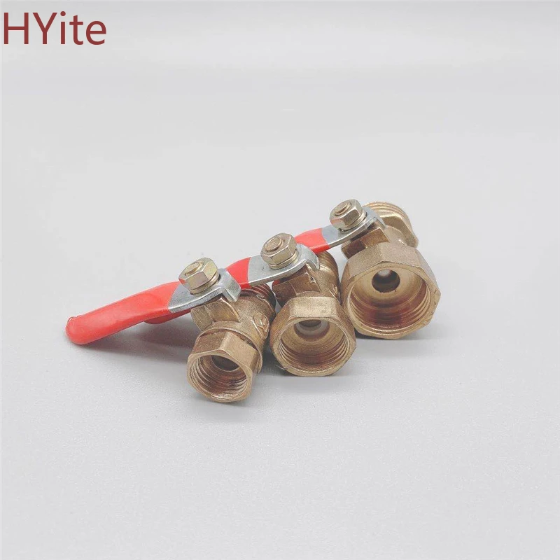 Латунный маленький шаровой клапан 1/8 дюйма 1/4 3/8 1/2 с внутренней/внешней резьбой