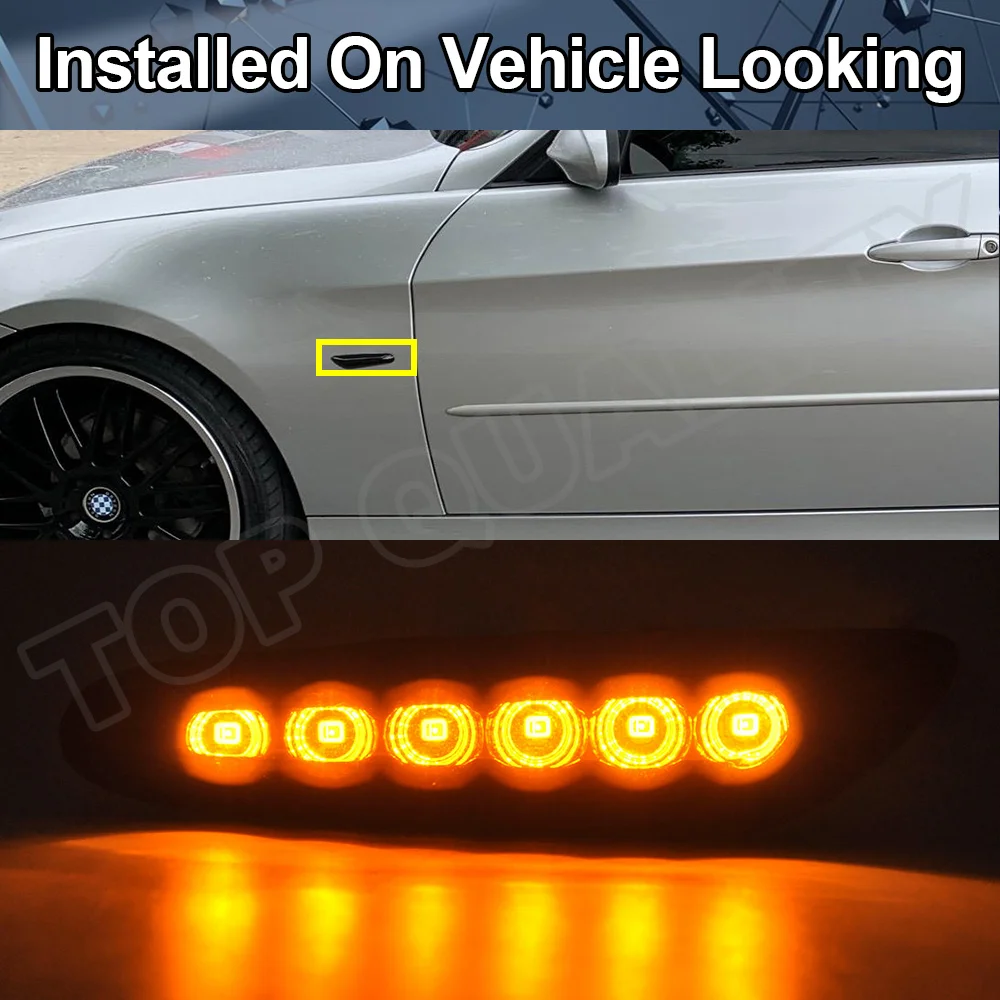 

2PCS Smoked/Clear OE Side Marker Light KitFor BWM E46 4D/5D E60 E61 E81 E87 E82 E88 E83 X3 E84 X1 E90 E91 E92 E93 Amber Lamps