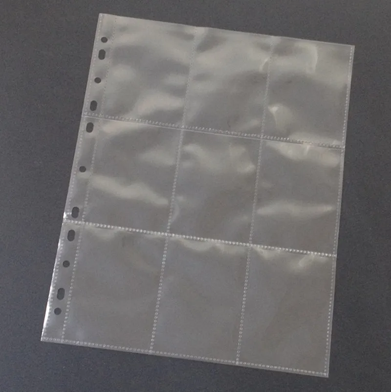 10 200 шт. прозрачные чехлы для альбомов 9 карманов|9 pocket pages|card pagecard protector |