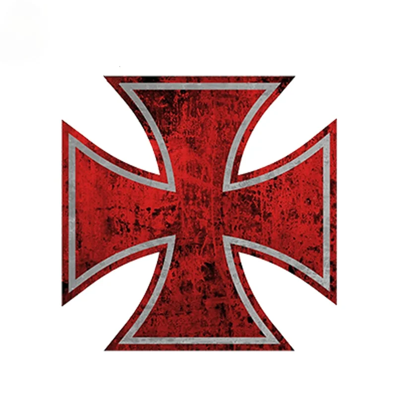 Крысиный стержень Красный Железный крест Автомобильная наклейка состаренные