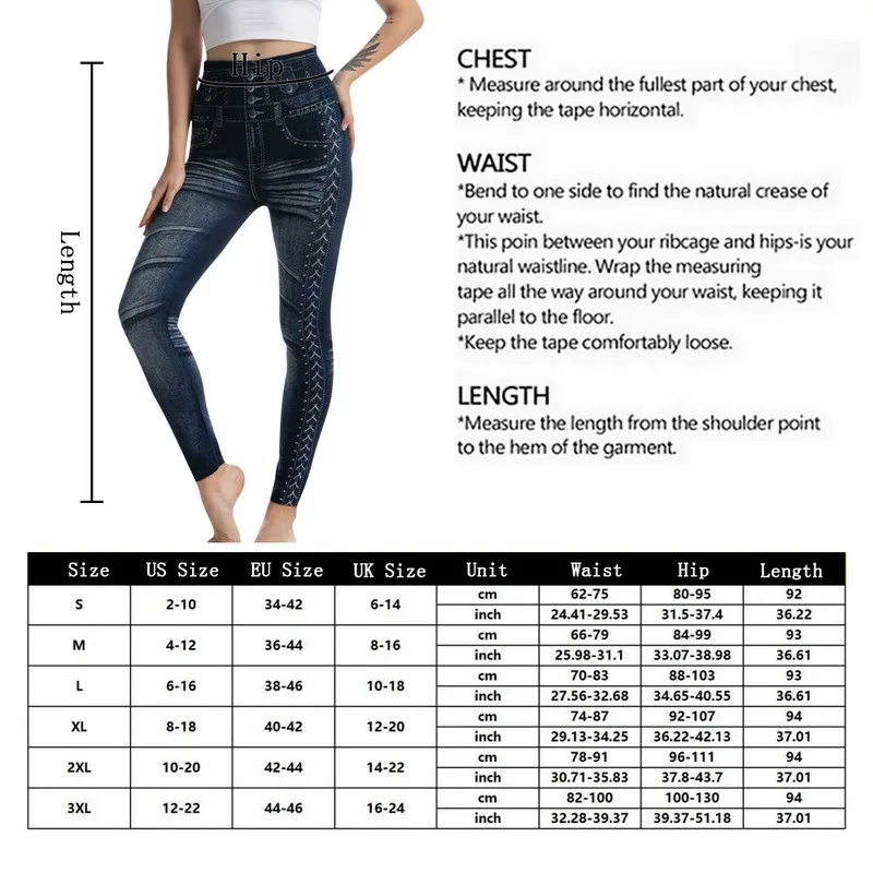 

2021 Fashion Leggings Push Up Leggings Pockets Slim Jeans Plus Size Leggings Ladies Skinny Trousers Denim Mujer Denim Trousers