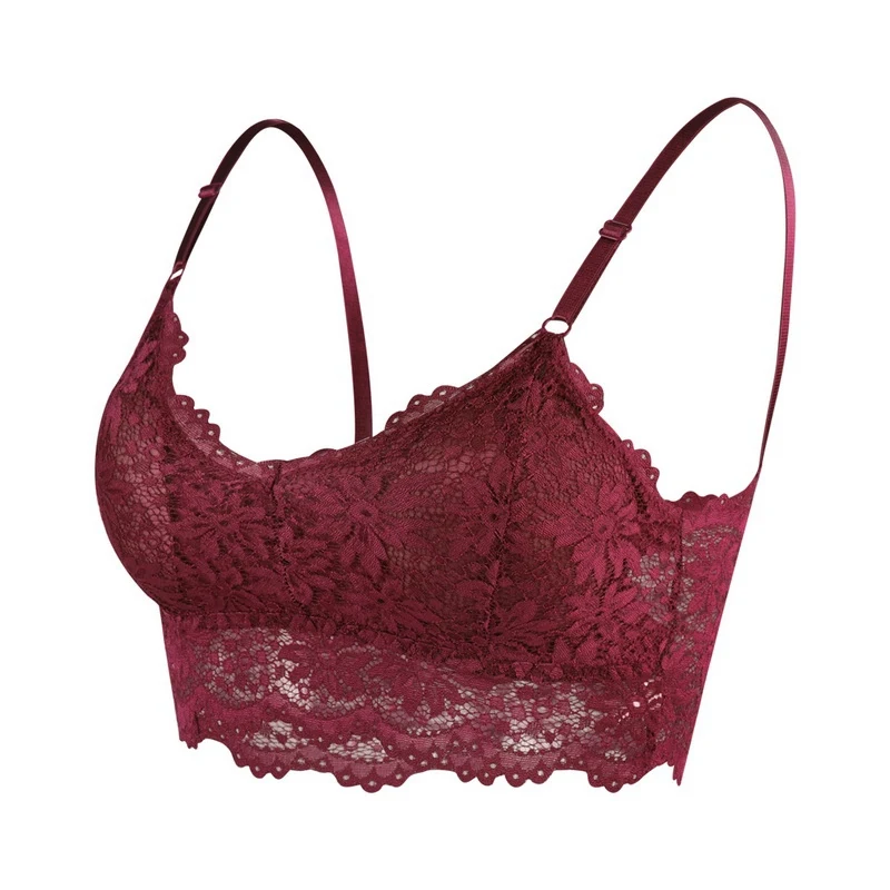 Сексуальный кружевной бюстгальтер без косточек топы бандо летний женский майки