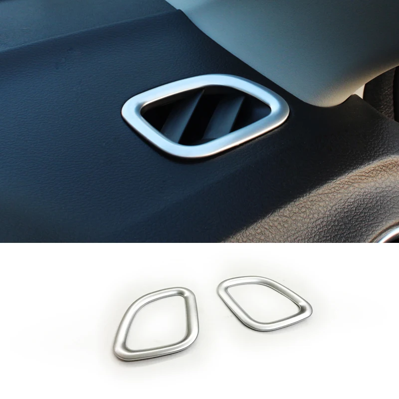 

For Suzuki Vitara 2016 to 2018 ABS Plastic Chrome front Air conditioning Outlet Vent styling garnish cover frame lamp trim 2pcs