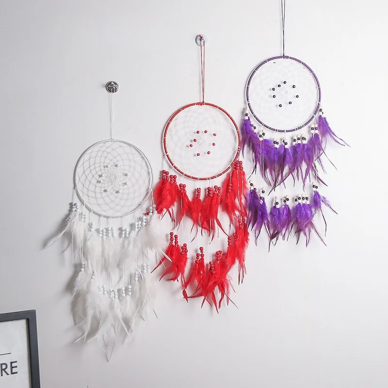 

Простой светодиодный светильник с перьями, комнатный европейский модный праздничный милый Плетеный Настенный декор для детской, спальни, т...