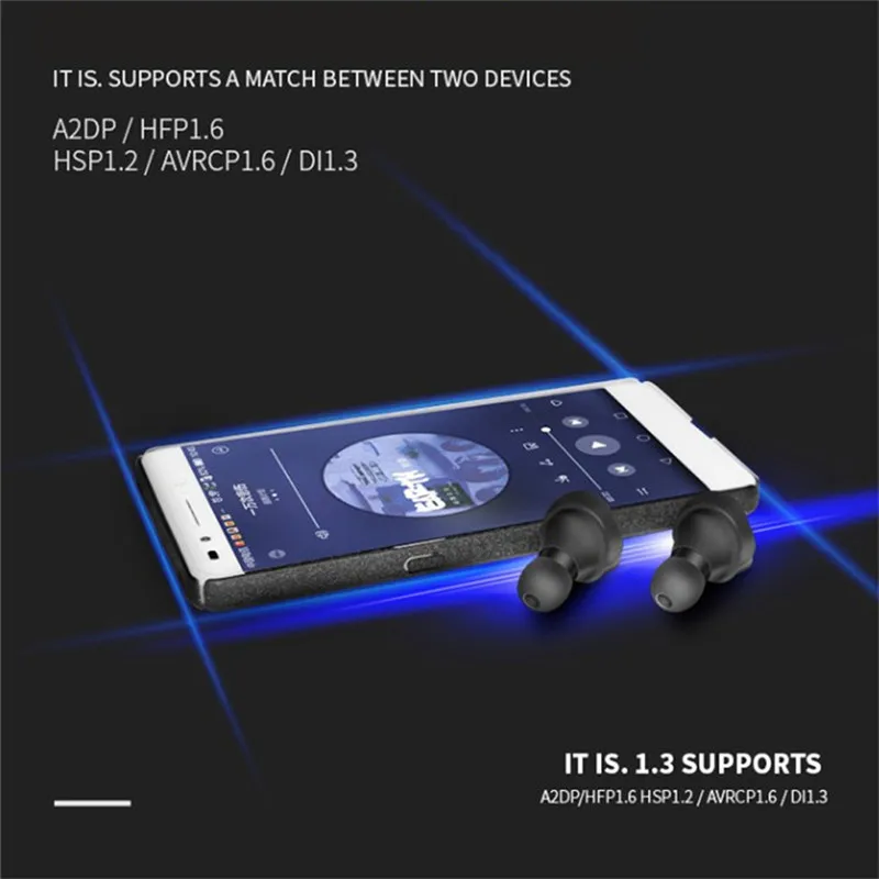 Bluetooth 4 2 наушники в ухо стерео беспроводные мини гарнитура 50mAh с микрофоном # |