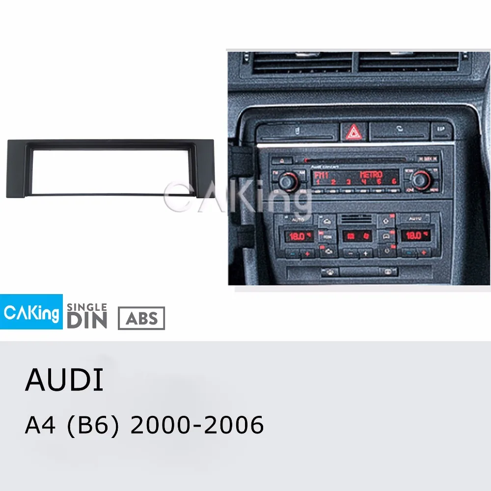 Однодиновая Автомобильная панель Fascia Для Audi A4 (B6) 2000 2006 комплект для установки