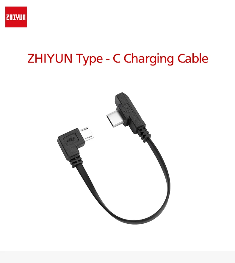 Официальный зарядный кабель ZHIYUN Type-C/Apple для смартфонов Android/iPhone Smooth 4/Q2 Ручной