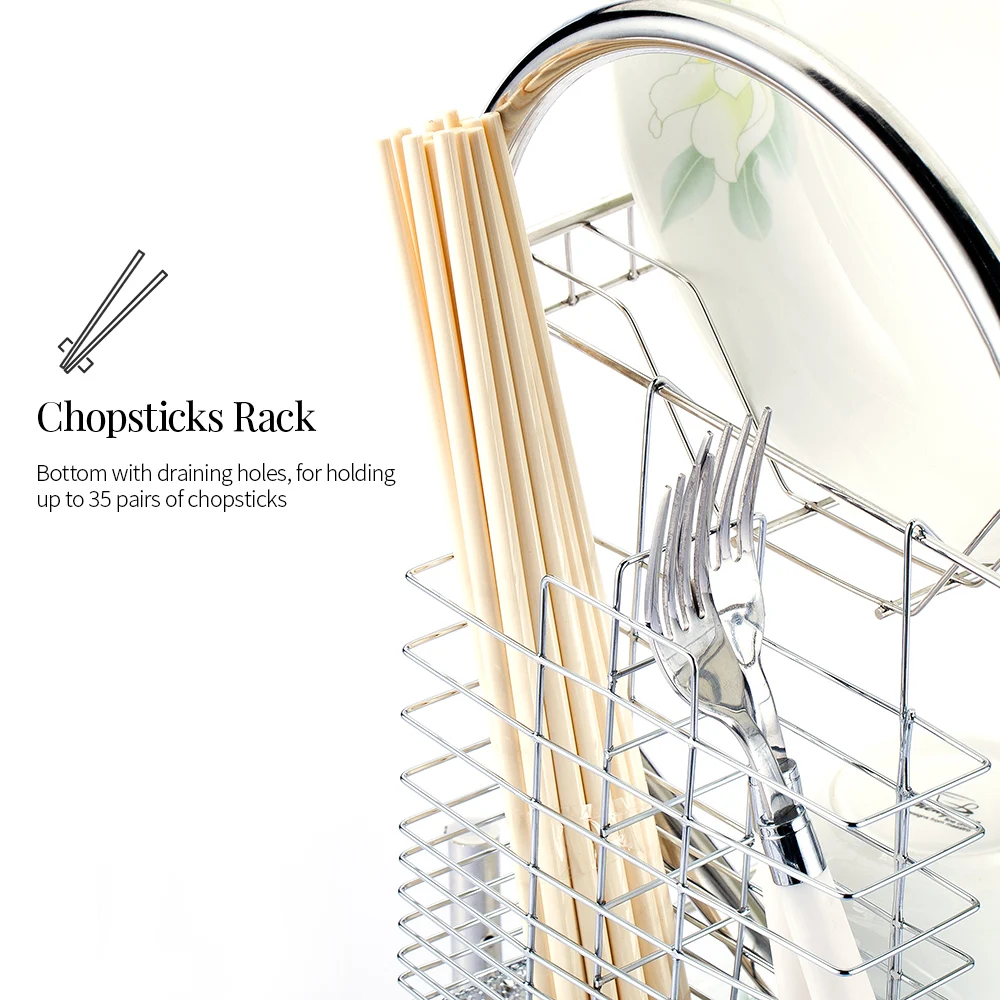 2/3 ярусная сушилка для посуды из нержавеющей стали подставка хранения сушки