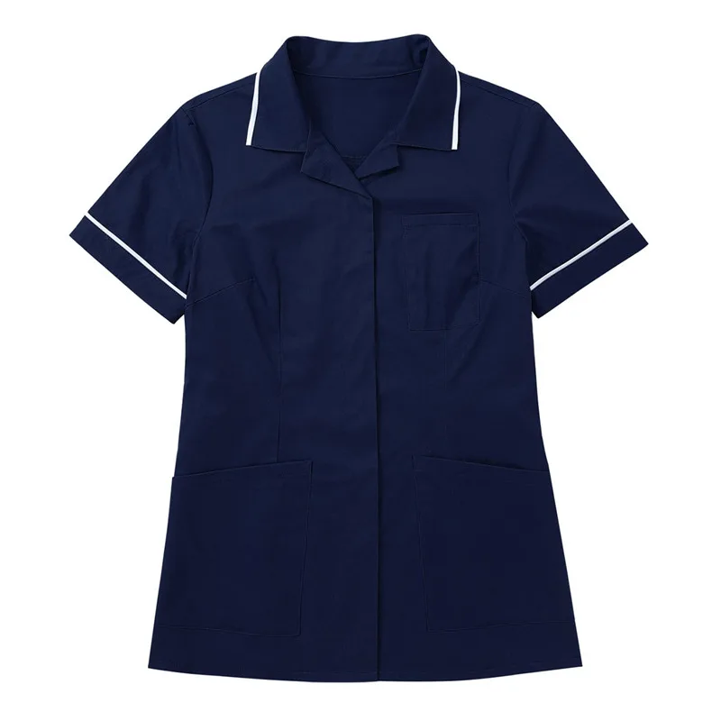 Женская женская униформа топы с короткими рукавами и пуговицами ity Maid s Cares