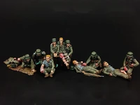 172 ratio die cast resin world war ii german national medical soldiers and wounded unpainted