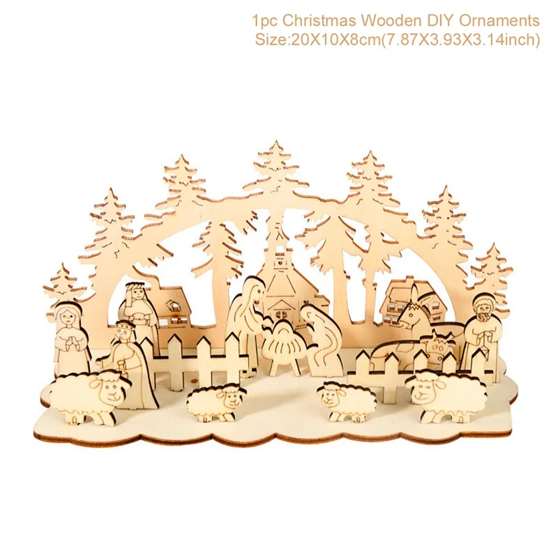 style 34 QIFU рождественские украшения Рождество Navidad рождественские украшения стола для дома Noel Natal Санта-Клаус орнамент - Цвет: style 34