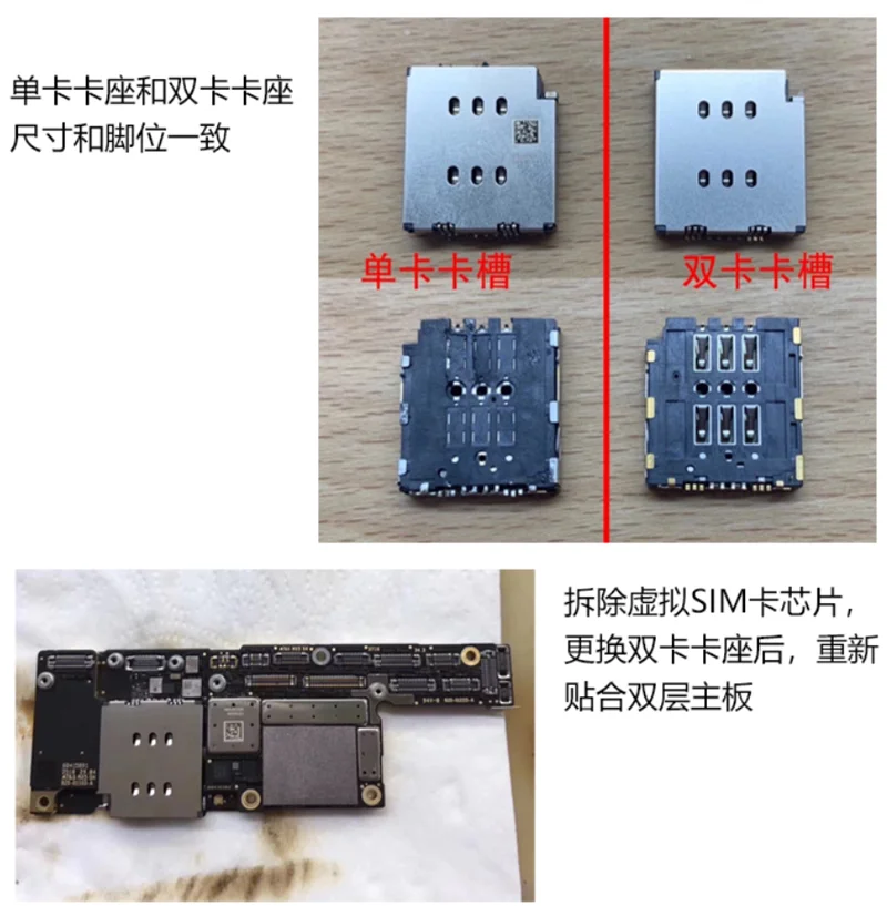 10 компл./лот Новая Sim Card Reader+ Sim лоток для iPhone X XS XR XS MAX черный/серебро/золото
