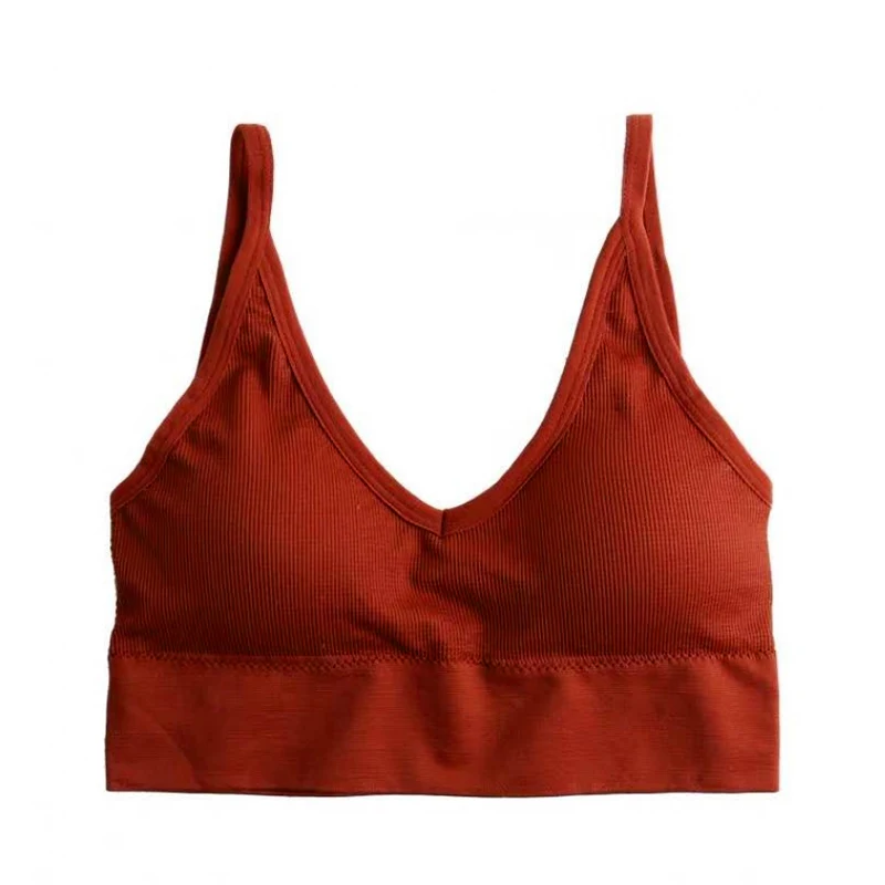 RED Beauty Perfering, женский сексуальный жилет, на груди, с мягкими бретельками, бюстгальтер, без косточек, пуш-ап, для фитнеса, бюстгальтер, нижнее белье, нижнее белье, черный топ - Цвет: RED Beauty