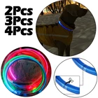 Ошейник для собак, светодиодный Usb ошейник для собак, ночные ошейники для собак, светящийся ночник для безопасности, мигающий светящийся перезаряжаемый светодиодный ошейник