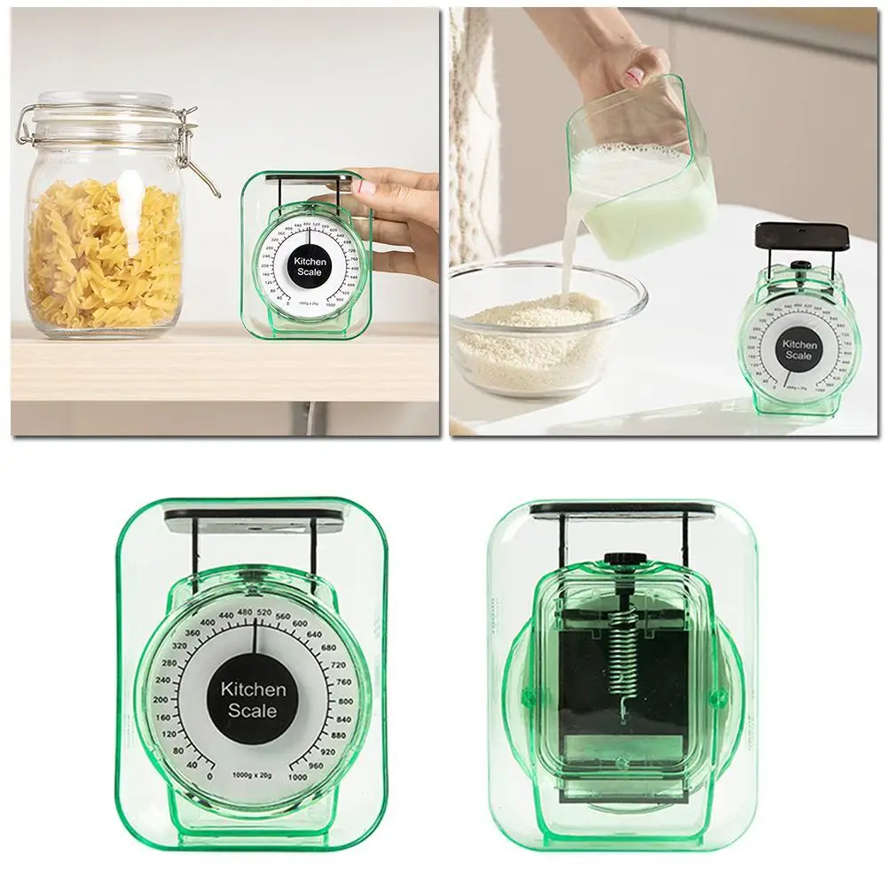 

Restaurant Cooking With Easy Reading Spring Scale Tool Portable Dial Mechanical Scale 1kg Weighing kitchen scale Vegetables U9K4