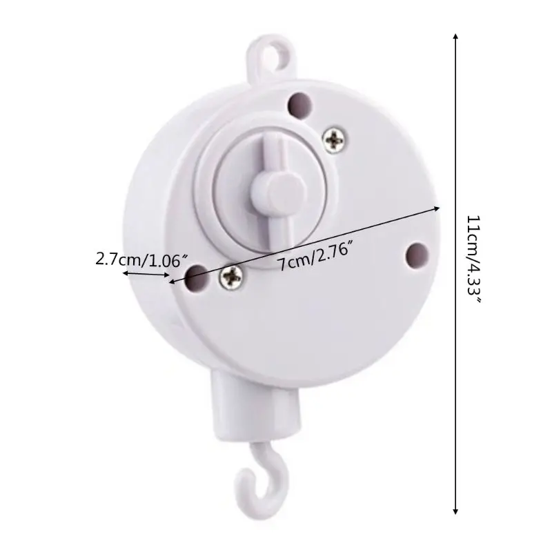 1 Pc Baby Mobile Crib Bed Bell Toy Windup Movement Music Box Machine Nursery Decoration images - 6