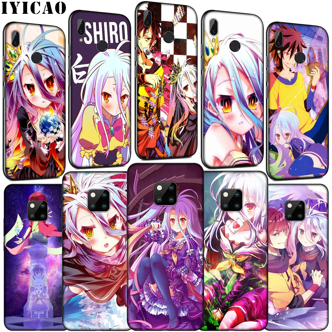 IYICAO Мягкий силиконовый чехол для телефона с героями мультфильмов No Game Life Huawei Mate 30