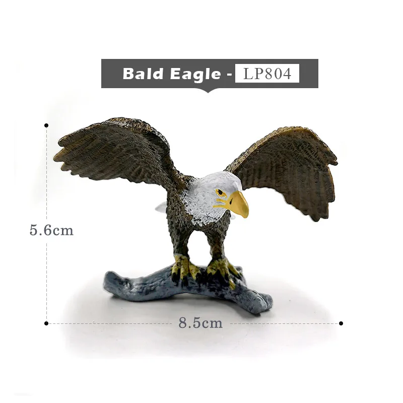 Bald Eagle -b Имитация индейки птица курица ферма ПВХ Модель Животного Фигурка домашний декор миниатюрное украшение для сада в виде Феи современные аксессуары - Цвет: Bald Eagle -b