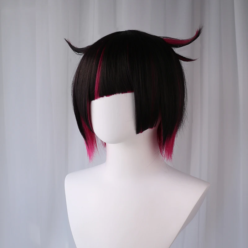 UWOWO витая Страна Чудес Lilia Vanrouge косплей парик Diasomnia 30 см Черная роза красная