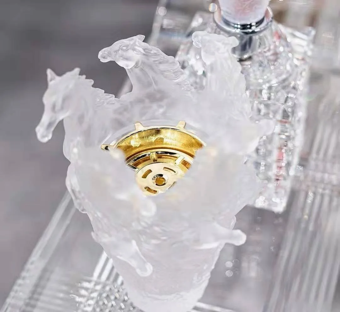 

Easton luxury glazed crystal vase incense burner dual-use ornaments home living room exquisite flower desk ornaments crafts