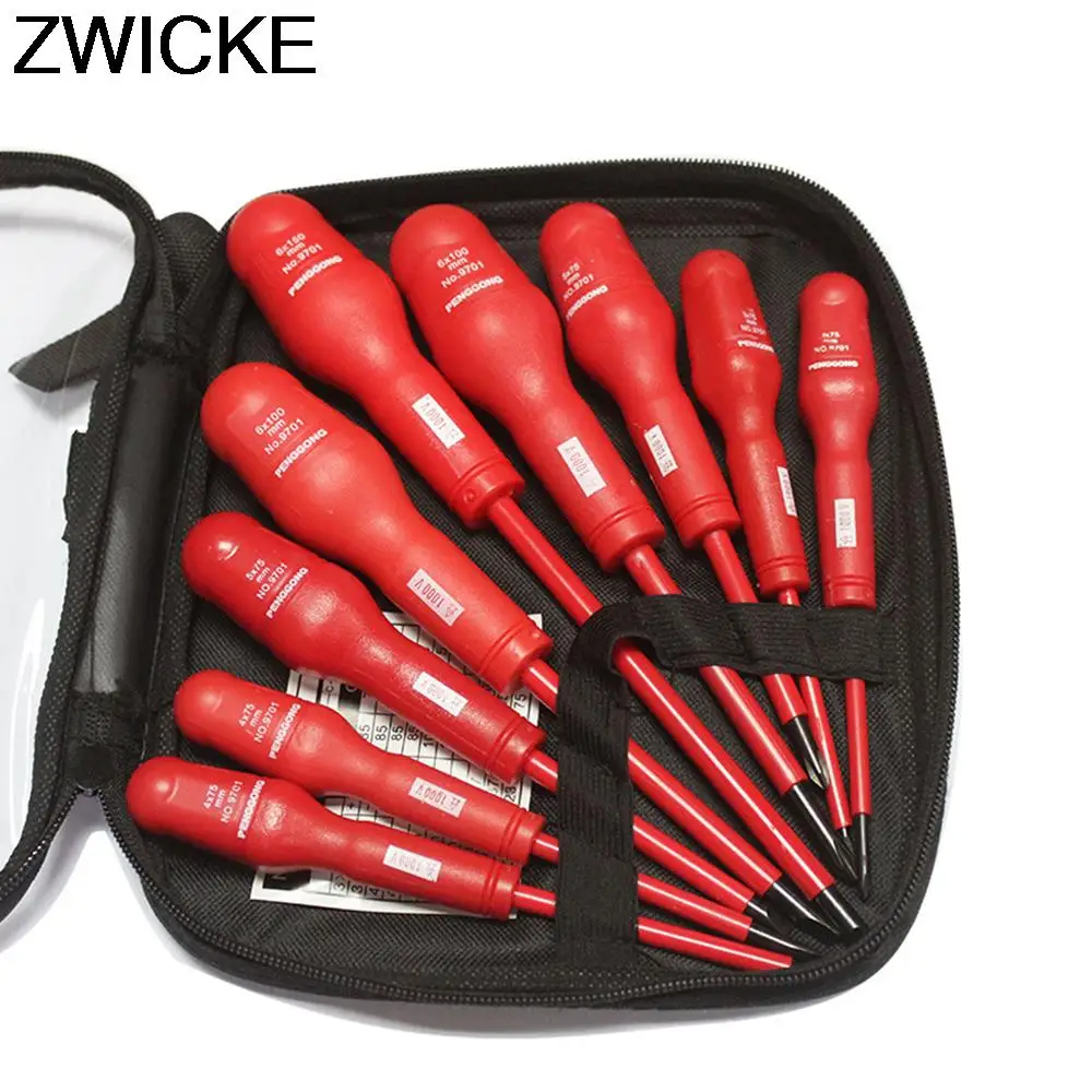 

Screwdriver Set,9pcs Torx Screw,Driver Cross-Shaped Magnetic Bit,Insulated Handle,Multi-Function Repair Home Manual Tool Kit.