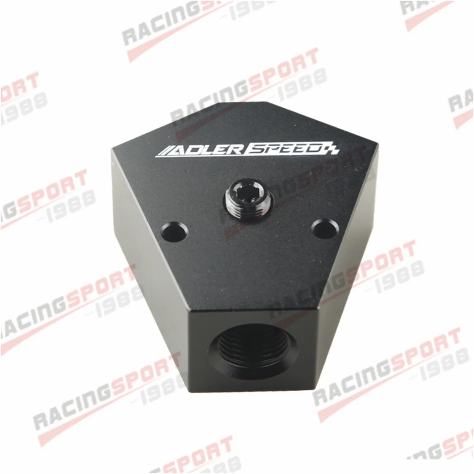 Y-образный блочный фитинг 1/2 дюйма в 3/8 с наружным разъемом для калибра NPT алюминий